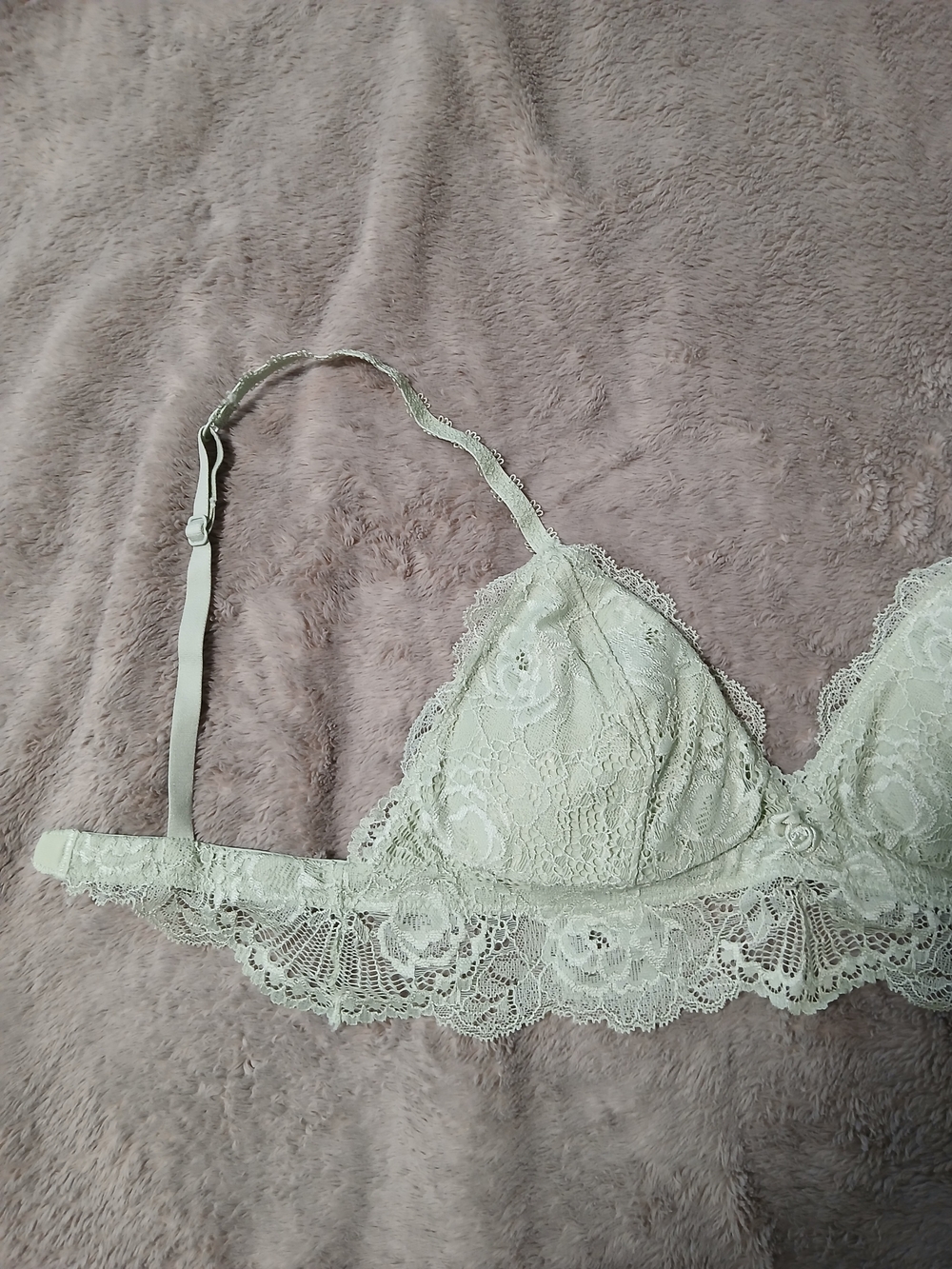 Lace Bralette in Light Sage - Women Intimates & Sleepwear